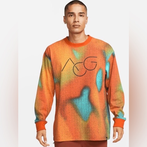 Nike ACG Other - Nike ACG Shirt Sz XL All Over Print Long Sleeve Mens All Conditions Gear EUC